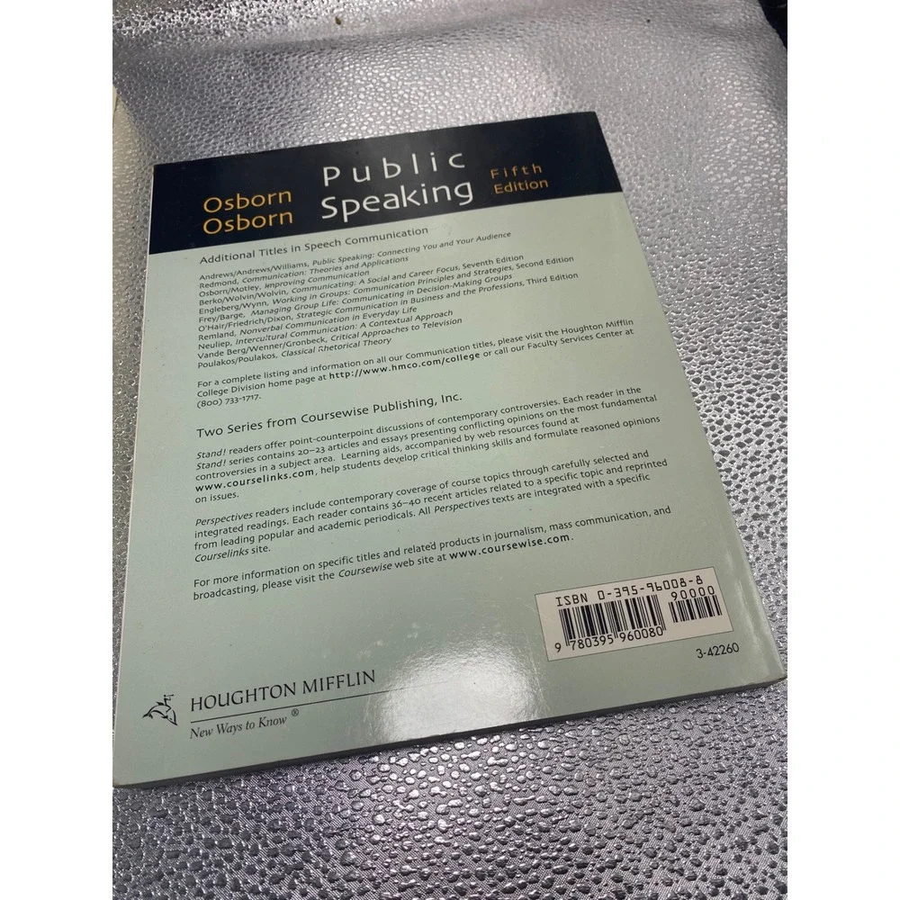 Houghton Mifflin public speaking